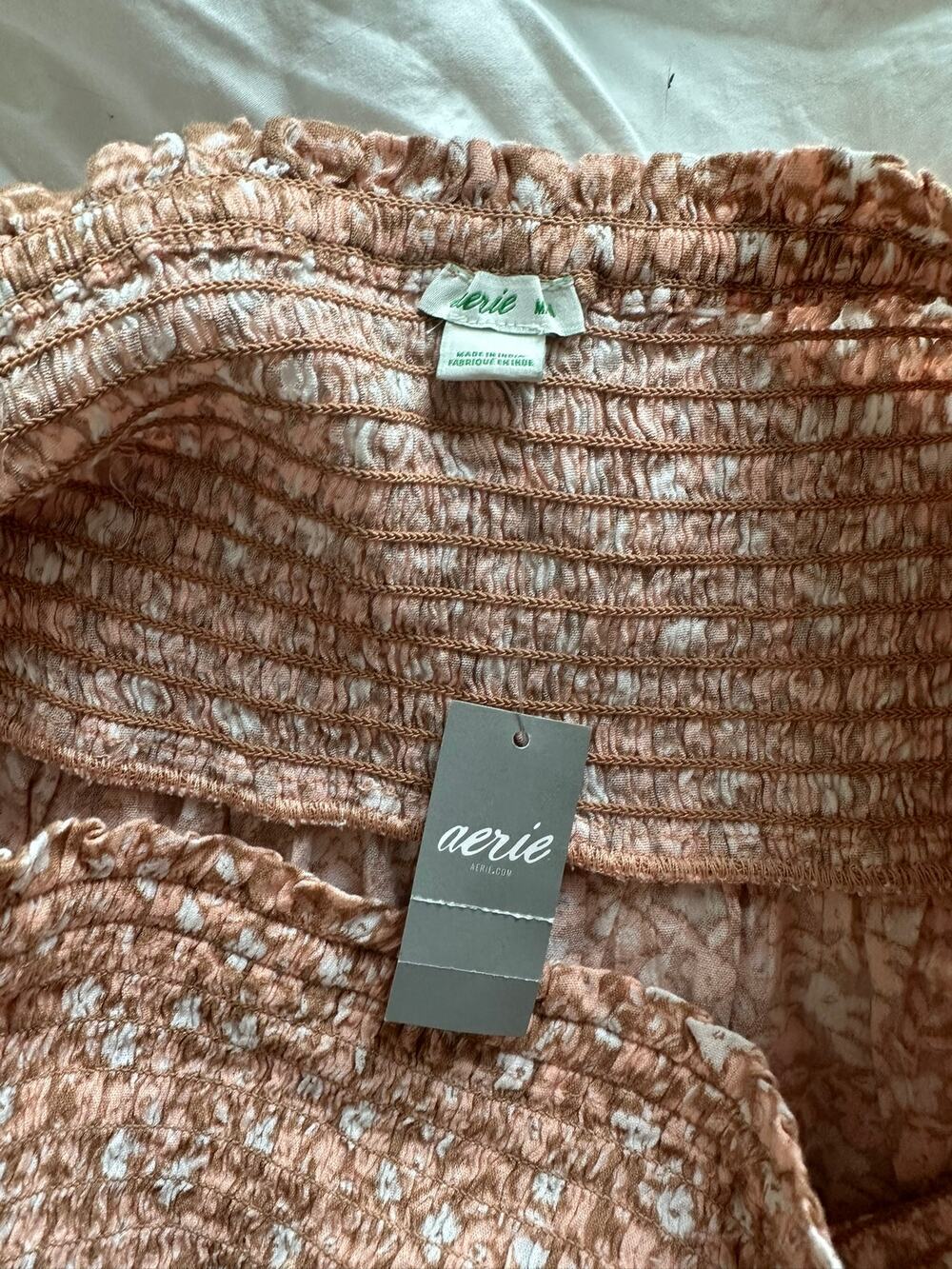 Aerie NWT Floral Smocked High-Waisted Flowy Shorts Size M